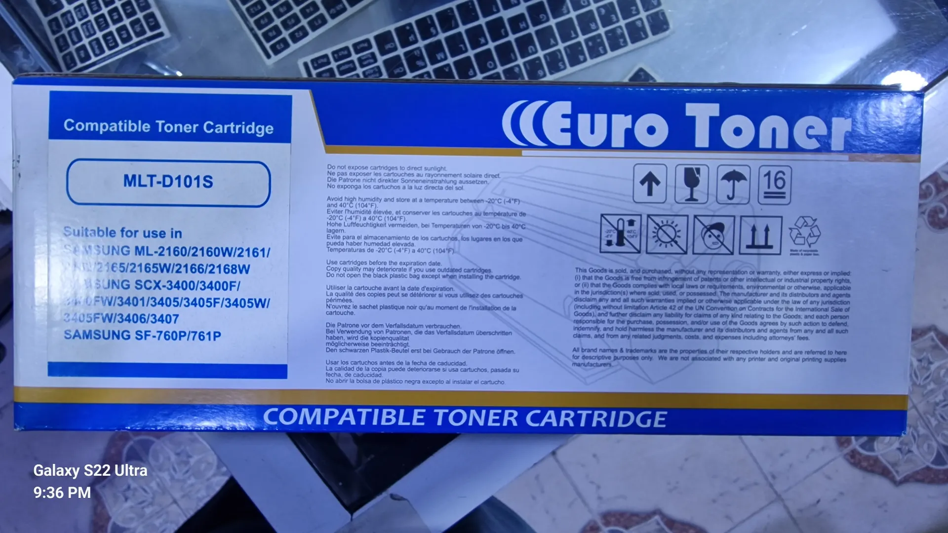 [D101S] Toner MLT-D 101S