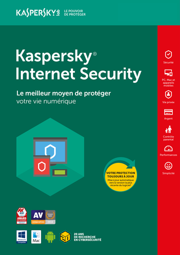 Kaspersky Internet Security  (1 Device, 1 Year) - Key - INDIA